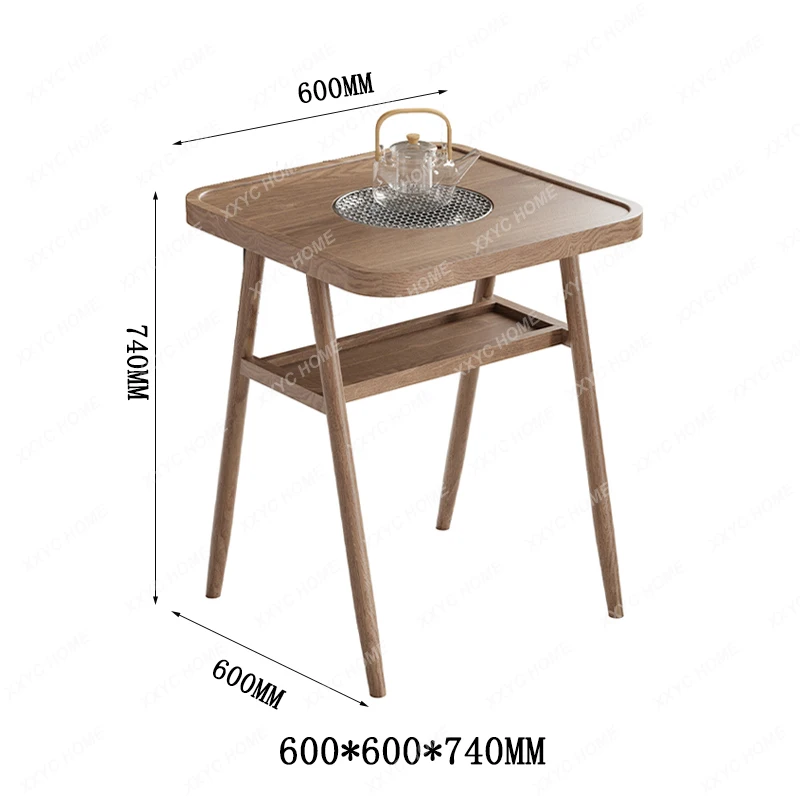 L Home Living Room Small Apartment Balcony Tea Table and Chair Set Multi-Functional