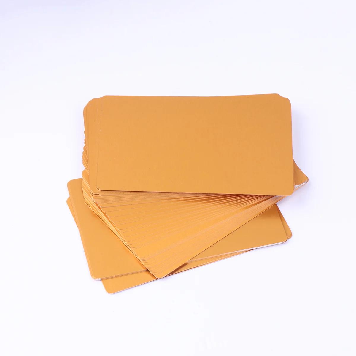 50Pcs 0.2mm Thin Colored Anodized Aluminum Business Card DIY Engraver Cnc Machine Blank Name Cards Heat Press Ready