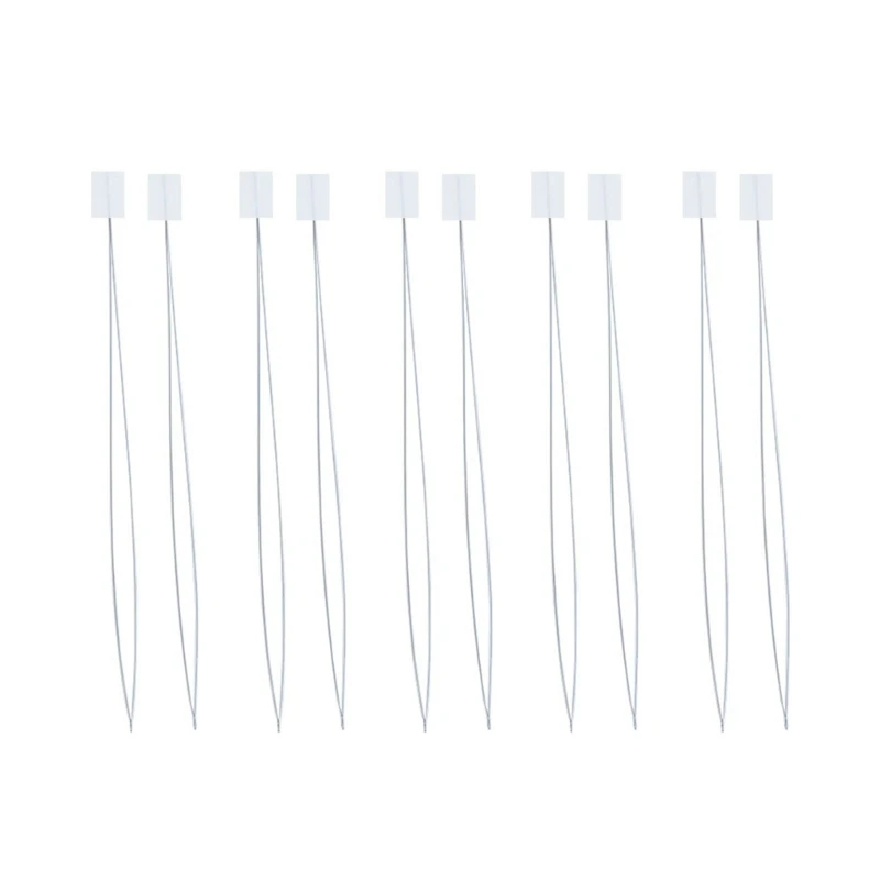 10 Pcs Long Needle Threader Stainless Steel Sewing Threader Sewing Supplies Hand Sewing Needle Threader Tool for Craft