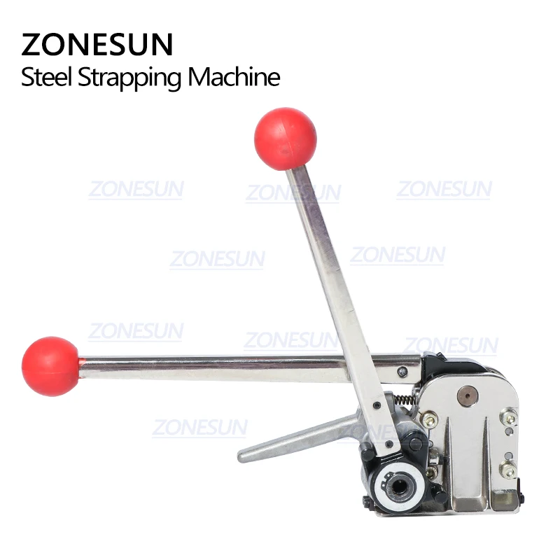 ZONESUN DB-GD35 16-19 мм Ручная Пряжка, стальной ремень, обвязочная машина, инструмент для обвязки, Натяжитель для стальной упаковочной машины по дереву