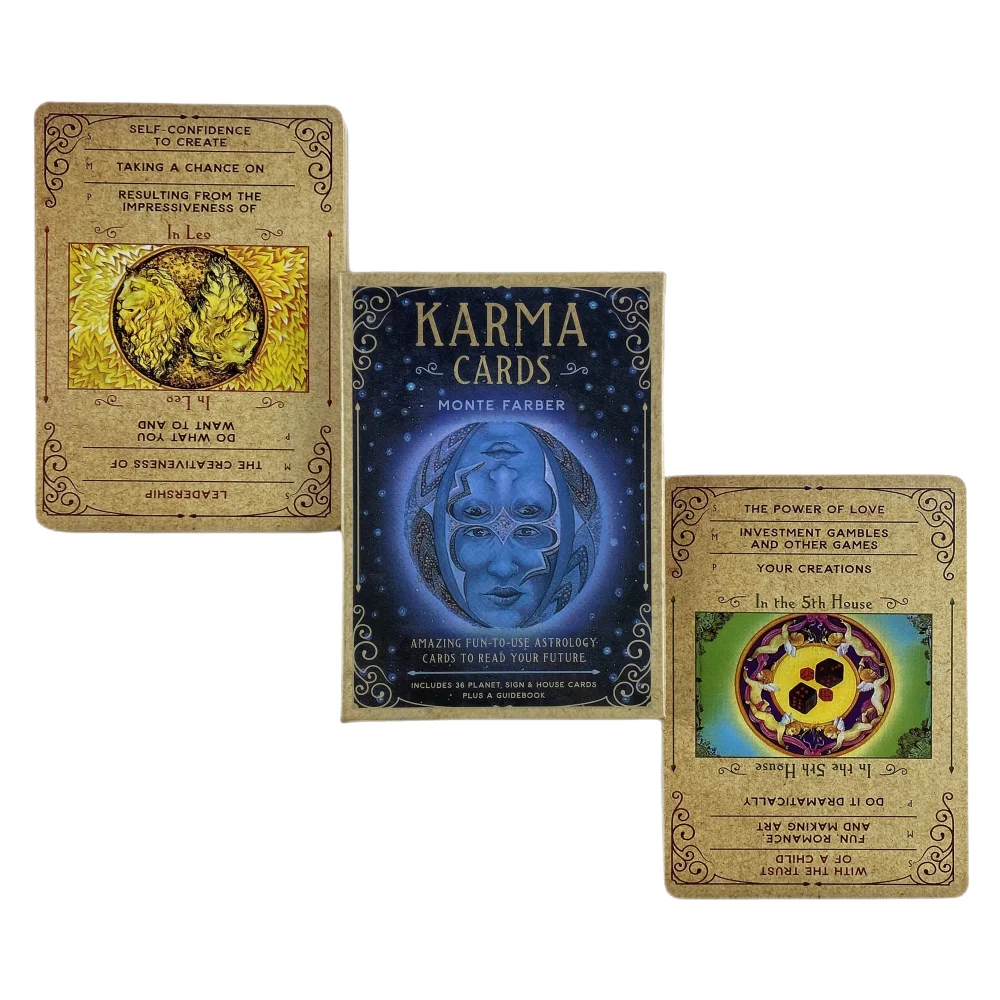 Karma Oracle Cards Leisure Party Table Game Fortune-telling Prophecy Tarot Deck 11*6.5cm