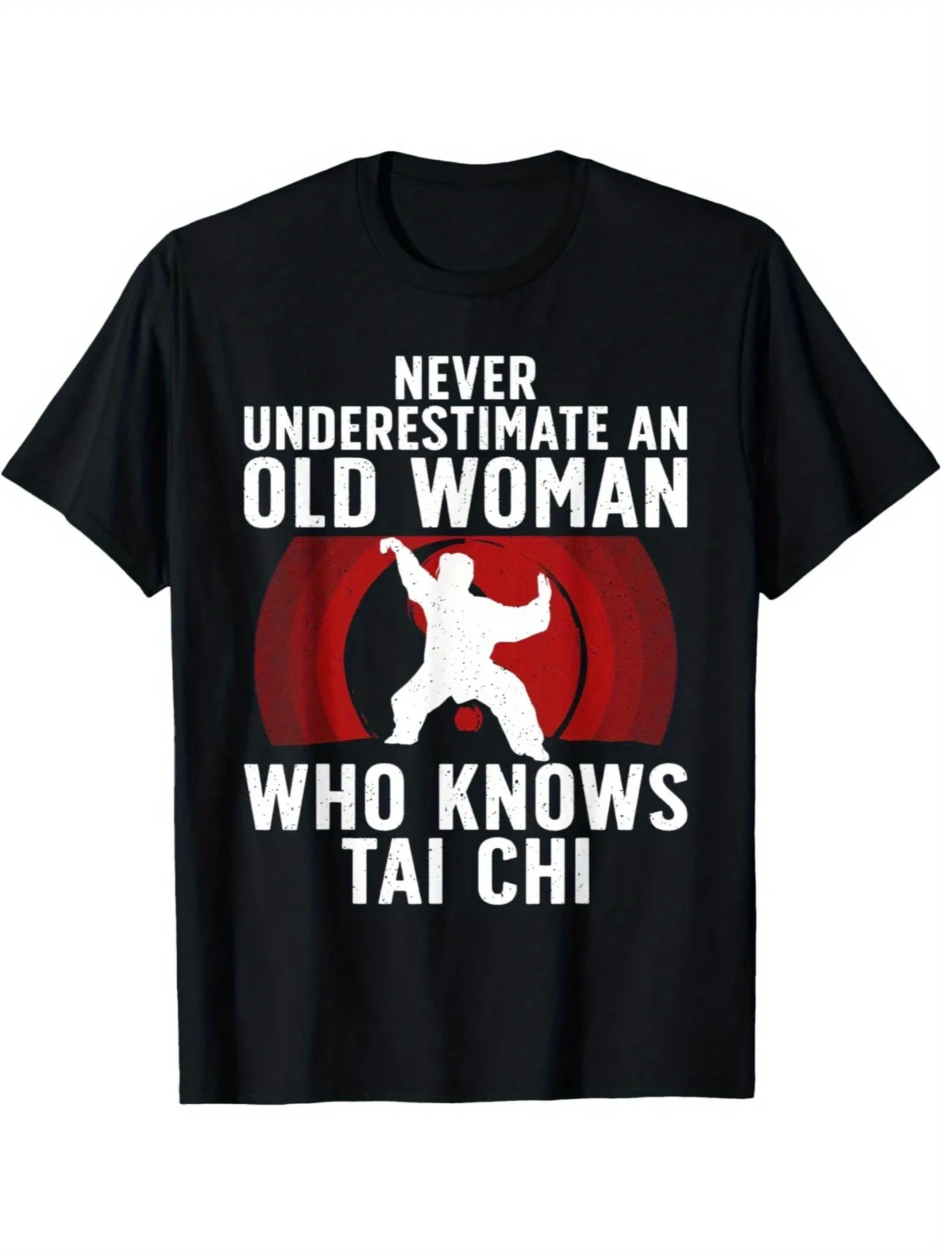 Fun Tai chi design for female grandma martial arts fan T-shirt