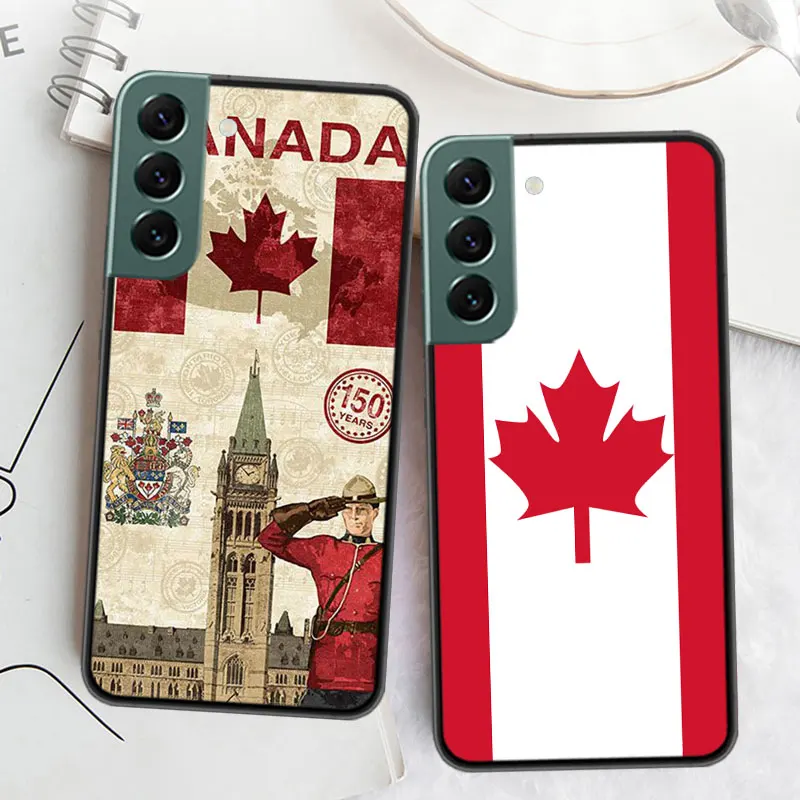 Canada Maple Leaf Flag Silicon Call Phone Case For Samsung Galaxy A12 A22 A32 A42 A52 A72 A54 A34 A24 A14 A73 A53 A33 A23 A13 5G