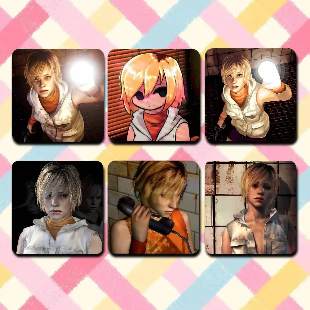 H-Heather Mason S-Silent Hill 3 Cute Cartoon Anime Refrigerator Magnets Soft Magnetic Heat Transfer Refrigerator Magnets Gift