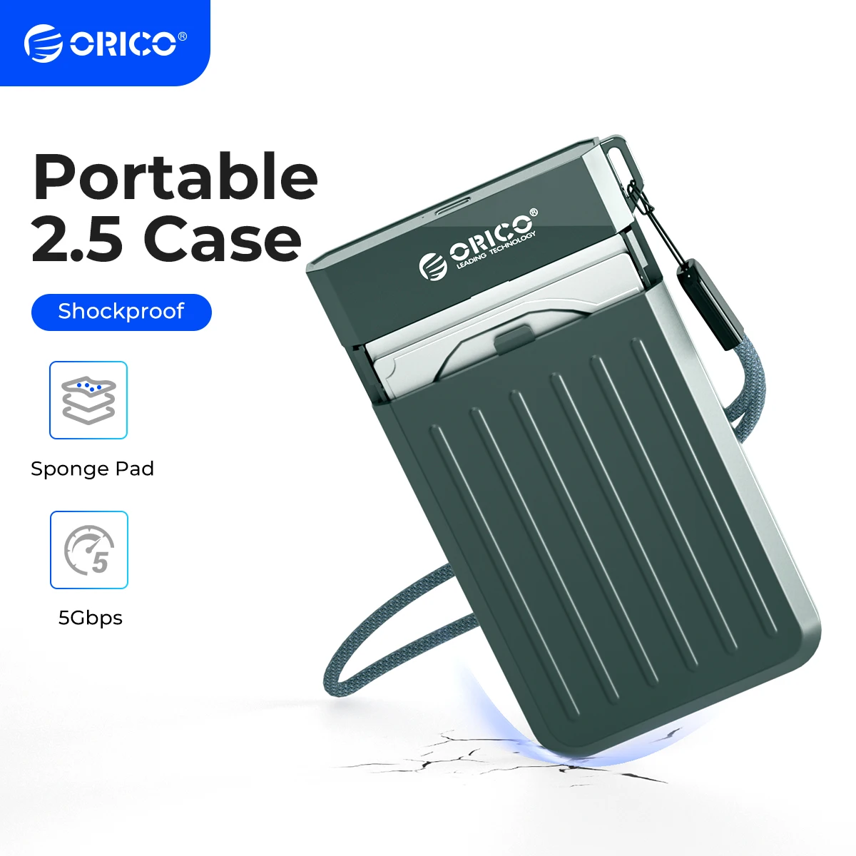 ORICO HDD Case 2.5 SATA to USB 3.0 Adapter Hard Drive Enclosure for SSD Disk HDD Box Type C 3.1 Case HD External HDD Enclosure