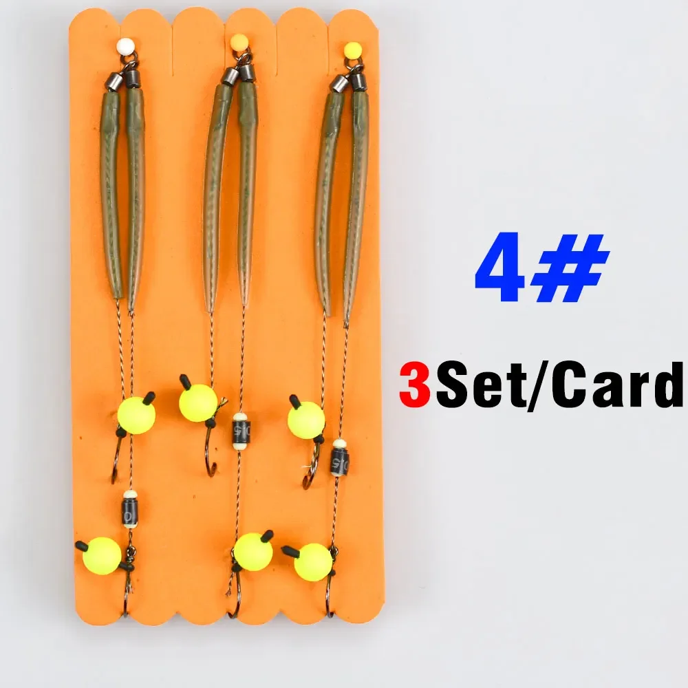 3-Set Anti-Twist Hair Rig Hooks product image