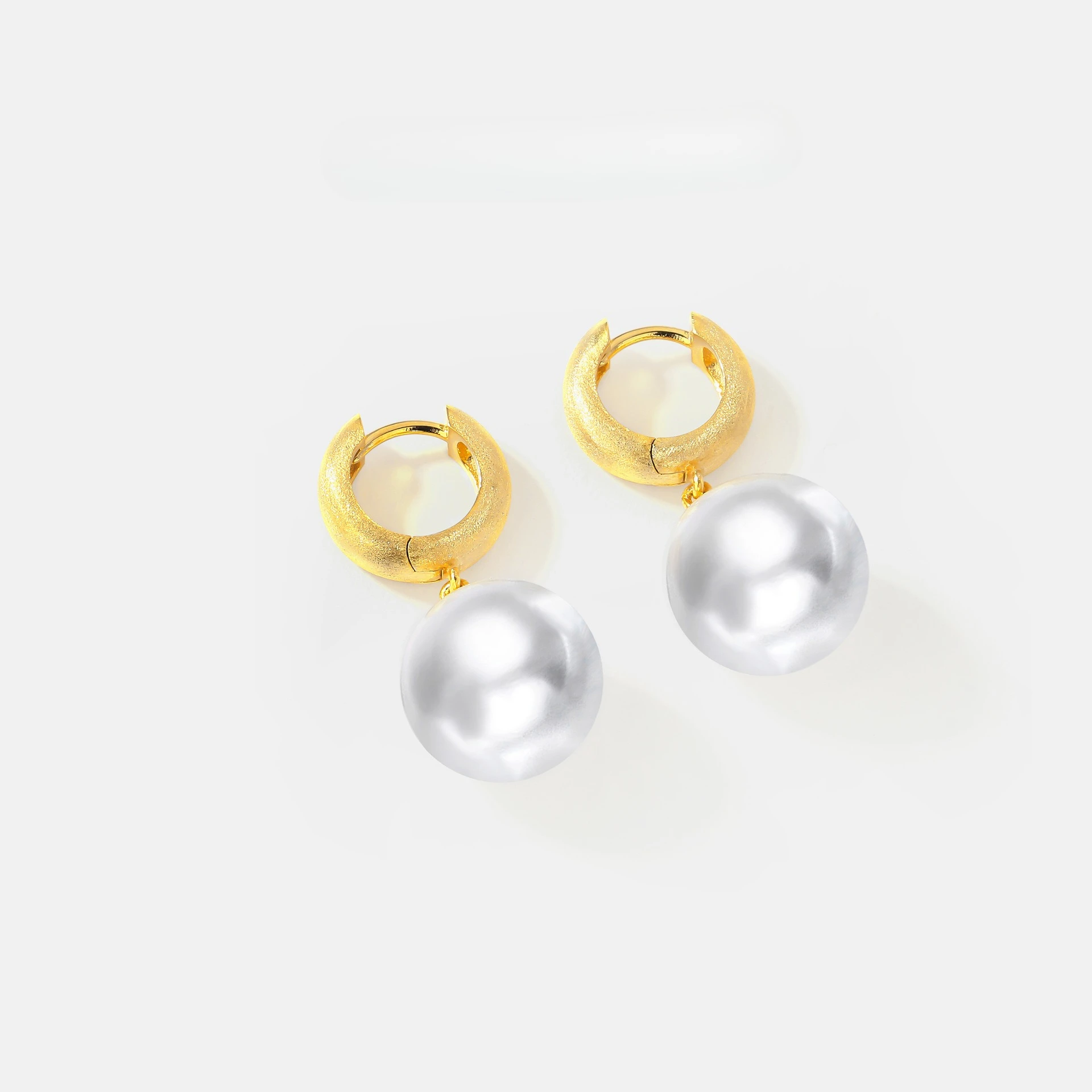 New Wire Drawing Process 925 Pure Silver Earrings for Women, Light Luxury and High-end, Minimalist Geometric Wedding Jewelry