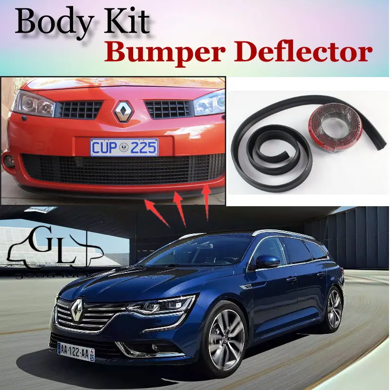 Bumper Lip Deflector Lips For Renault Talisman / Samsung SM7 Front Spoiler Skirt For TopGear Friends Tuning / Body Kit / Strip