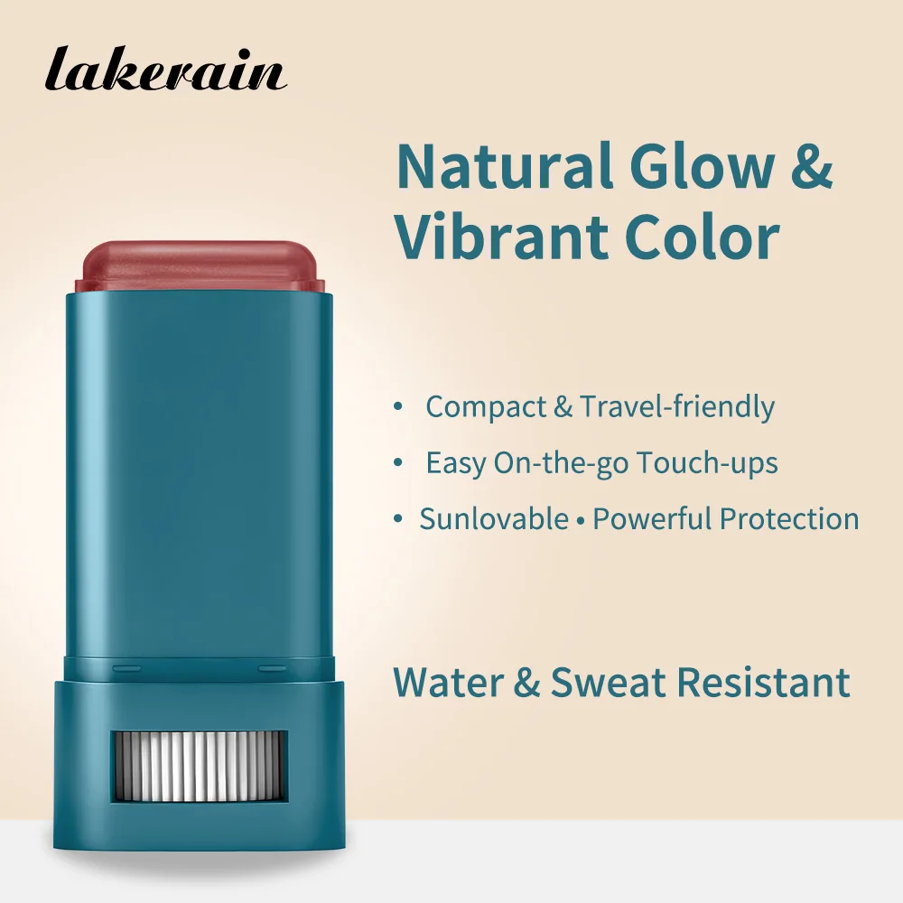 SPF 50 Sunscreen Blusher Long-lasting Color Waterproof Sweat Resistant Velvety-Soft Texture Fresh & Natural Finish Blusher Balm