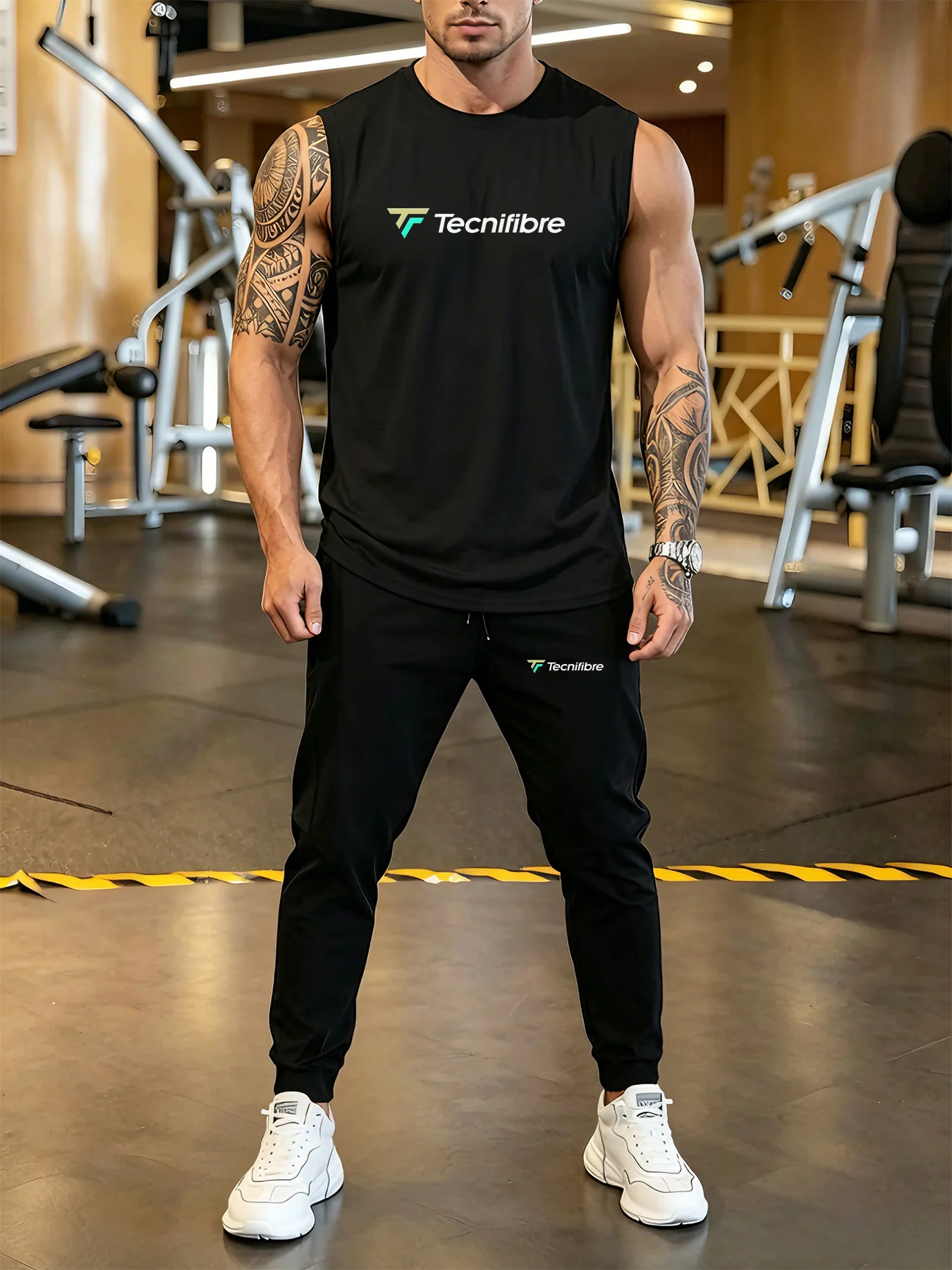 

2026 men's sportswear set quick drying T-shirt and jogging sportswear gym training lightweight T-shirt+pants for summer comfort