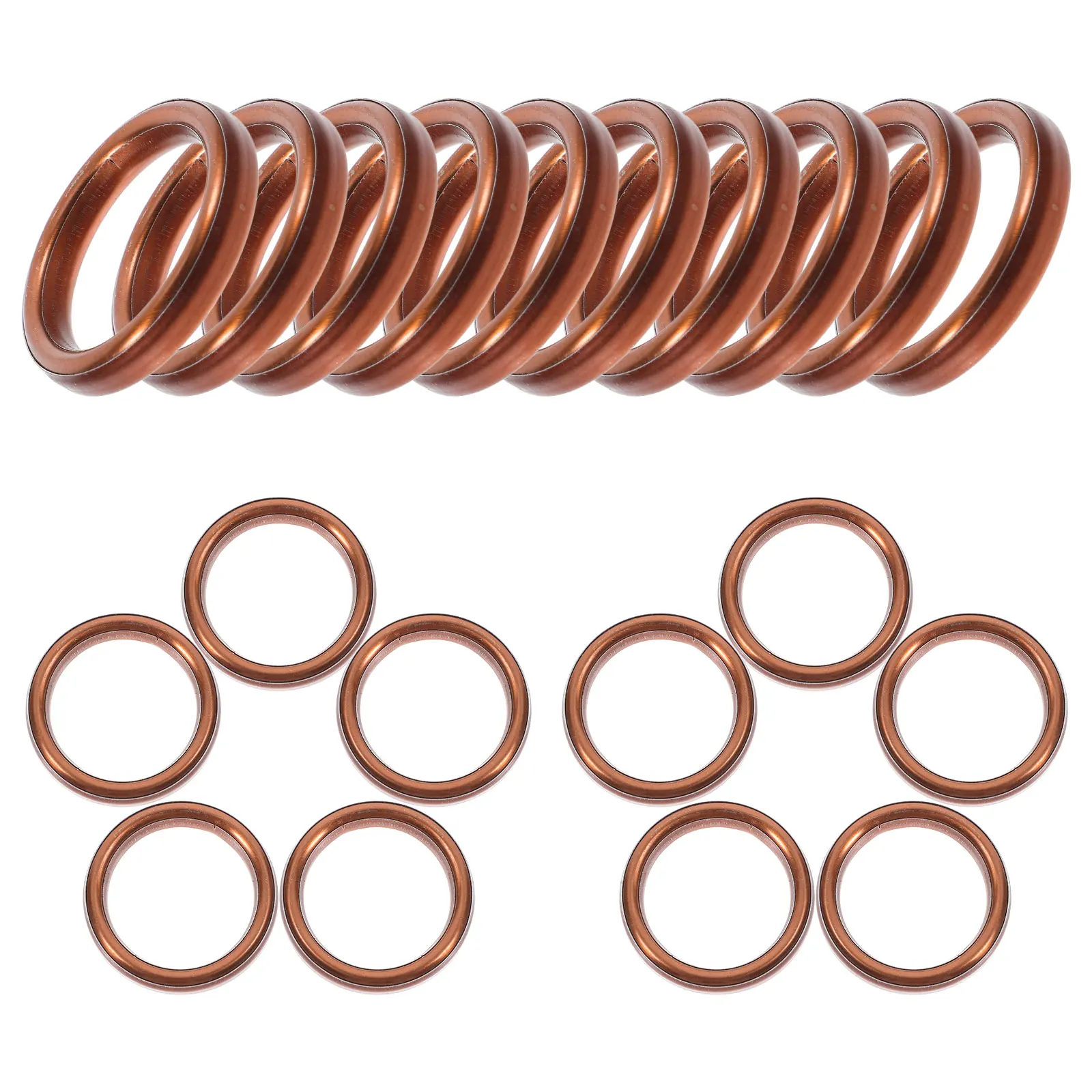 

20pcs Muffler Gaskets Replacement Pipe Exhaust Washers Durable Leakproof Car Exhaust Gasket For Multiple Models Camp Hiking