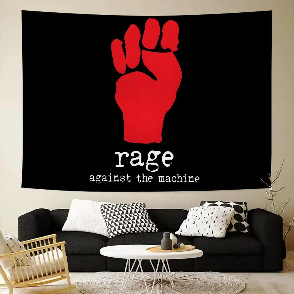 Rap Metal band Rage Against the Machine Tapestry House Bedroom Living Bar Garden Microfiber Decoration Background