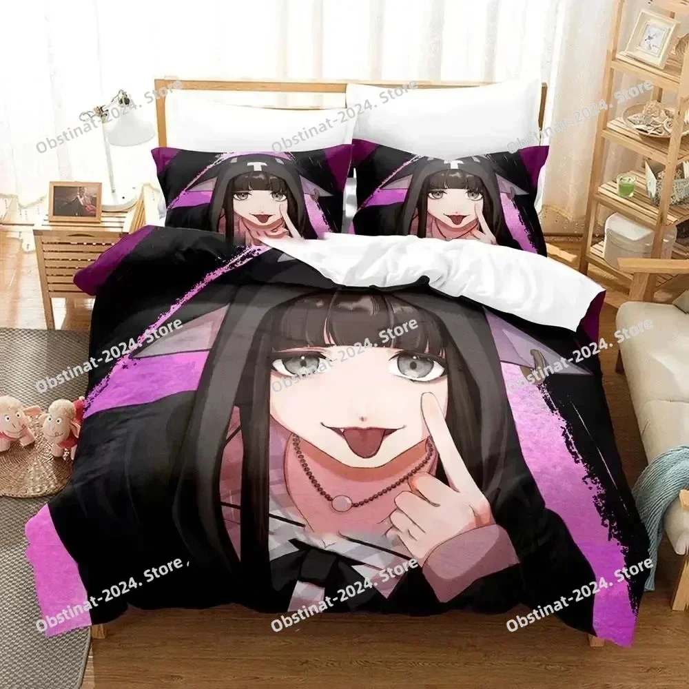 The World Ends with You Neku Sakuraba Bedding Set Printed single Comforter Duvet Cover Pillow Case 3 Pieces Sets Kids Adult Size
