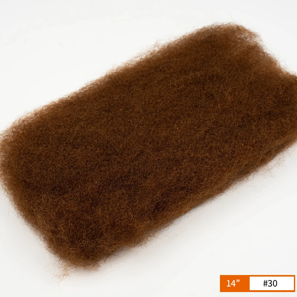 Remy Hair Afro kinky Curly Bulk Human Hair For Braiding DreadLock 50grams/pack QVR Hair Extentions Natural Locks Crochet Twist image 3