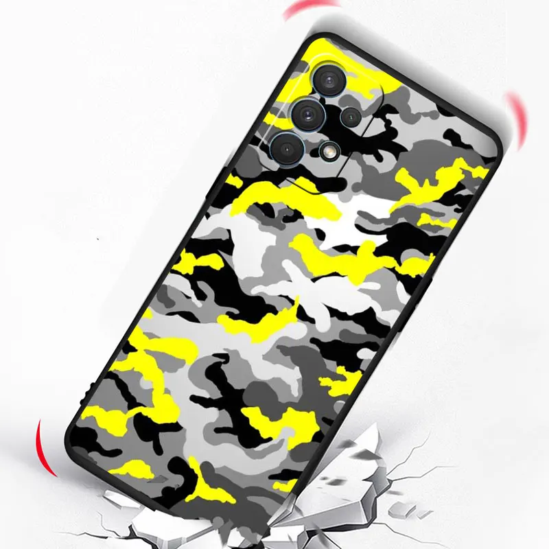 Camouflage Pattern Camo military Army Case for Samsung Galaxy A32 A13 A51 4G A11 A12 A22 A21s A52 5G A71 A72 Matte Cover