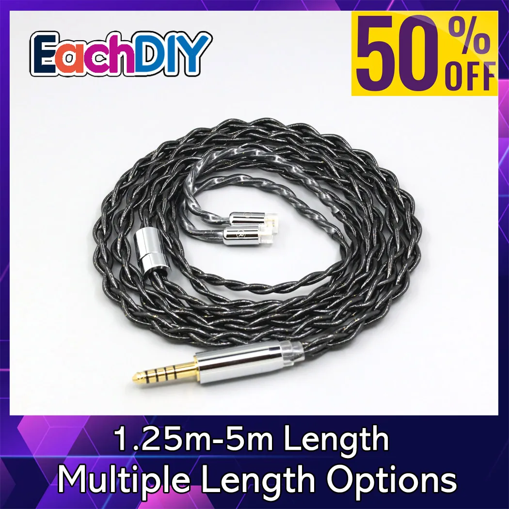 99% الفضة النقية البلاديوم الجرافين العائمة الذهب كابل ل Sennheiser IE8 IE8i IE80 IE80s دبوس معدني LN008358 #1