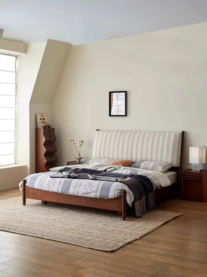 

Master bedroom high-end atmosphere 1.8 meters double bed backrest cushion soft bag Aivia soft bed
