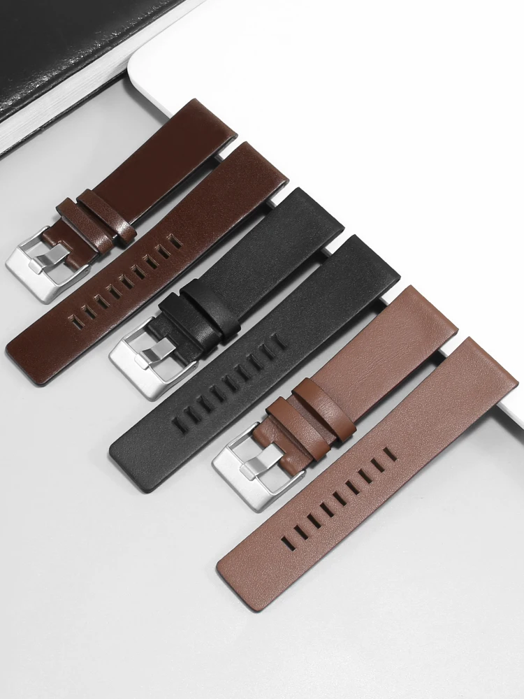 

Suitable for DIESEL DZ7396 1206 1399 1405 genuine leather watch strap for men 28 30 32MM