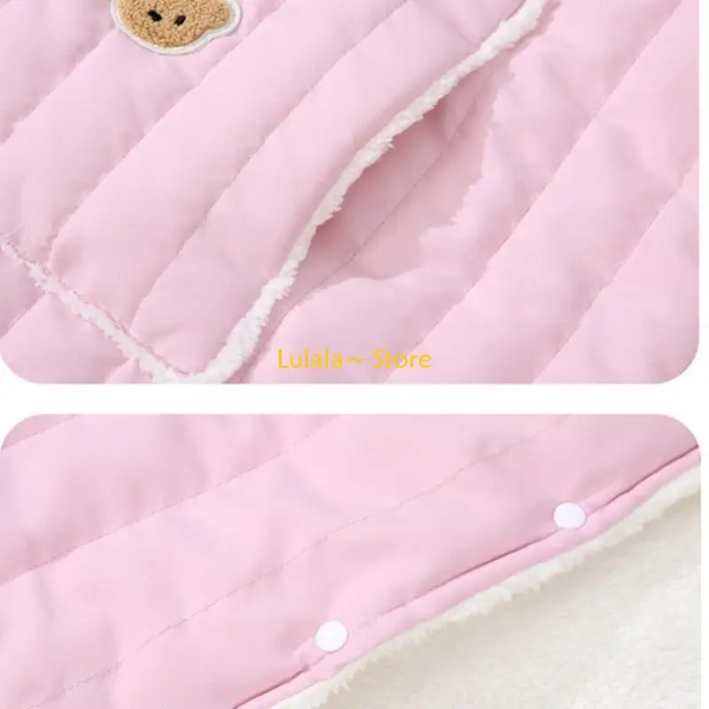 Y4QA Plush Winter Blanket Infant Blanket for Baby Strollers Ensures Maximums Warmth