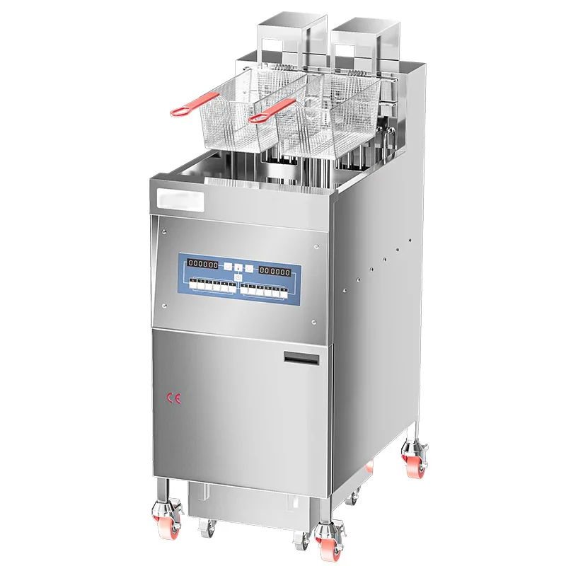 

Automatic Electric Fryer Gas Computer Version Single Cylinder Electric Fryer with Oil Filter Truck Fryer