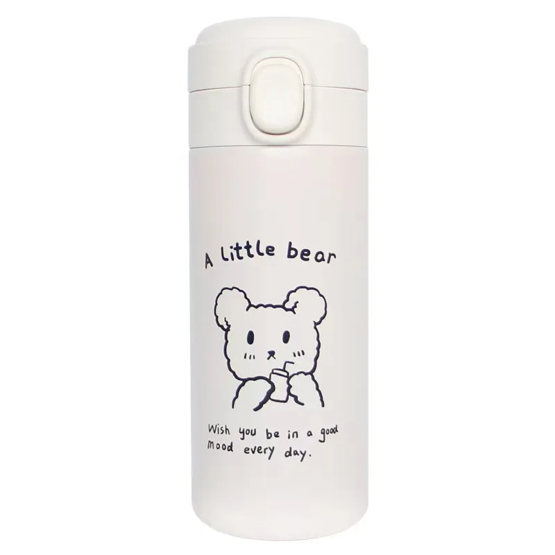 كوب ترمس محمول بسيط ومبتكر فتاة فريش تريند كوب ماء لطيف شخصية كرتونية كوب موري للطالب الذكور