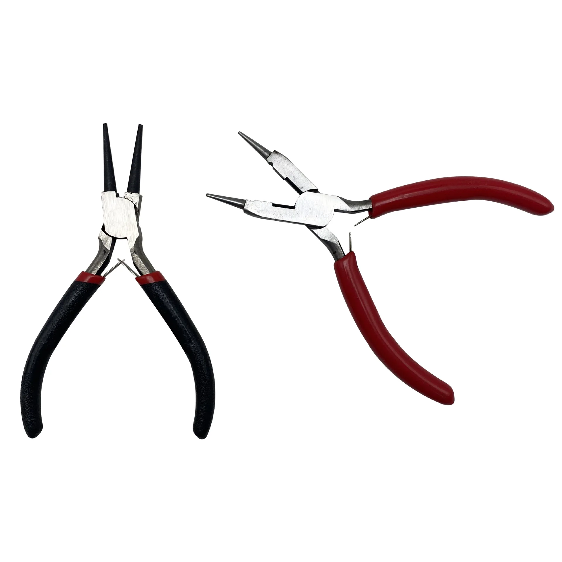 Steel DIY Jewelry Making Tool Set Round Nose Plier Wire-Cutter Pliers Flat Nippers with Red Handle Lectrical Appliance Repair