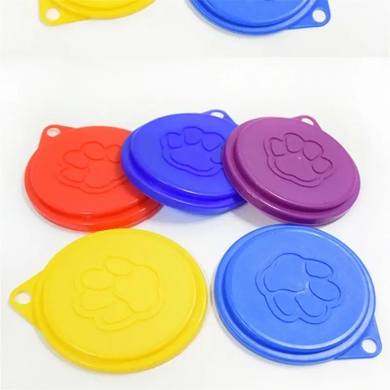 Pet Food Tin Cover Plastic Lids Can Caps Fresh Top Covers Storage Reusable Food Storage Keep Fresh Tin Cover Cans