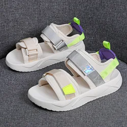 Women Open Toe Flat Sandals Ankle Strap Platform Women Sandals Summer Outdoor Casual Beach Leisure Sandals Sofe Women Shoes