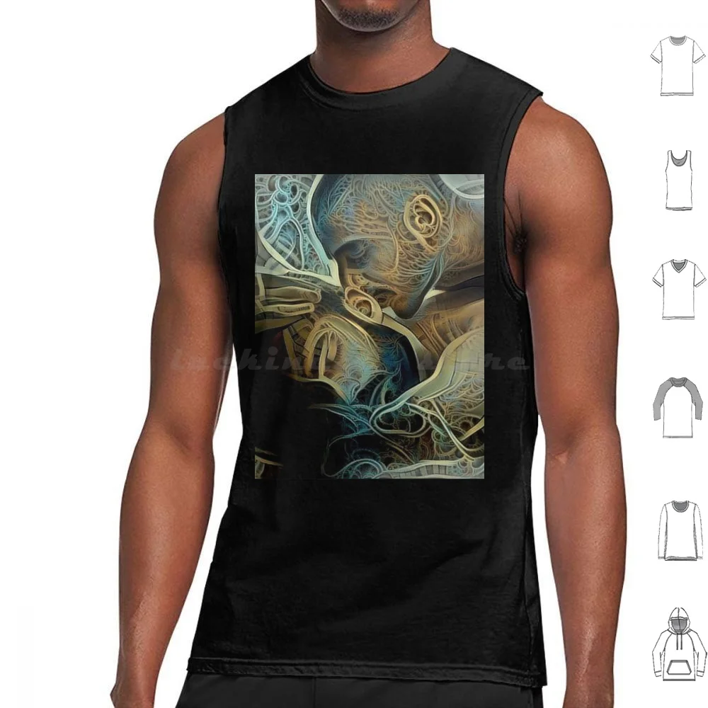 Good Morning Tank Tops Print Cotton Male Male Art Men Men Male Couple Couple Bearded Men Bearded Beard Love Lovers Erotic