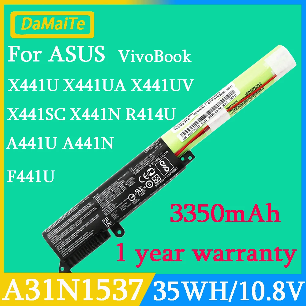 

New A31N1537 Battery For Asus VivoBook X441 X441U X441S X441SA X441SC X441UA X441UV R414U F441U A441U A441UV R541UA A441N R414UV