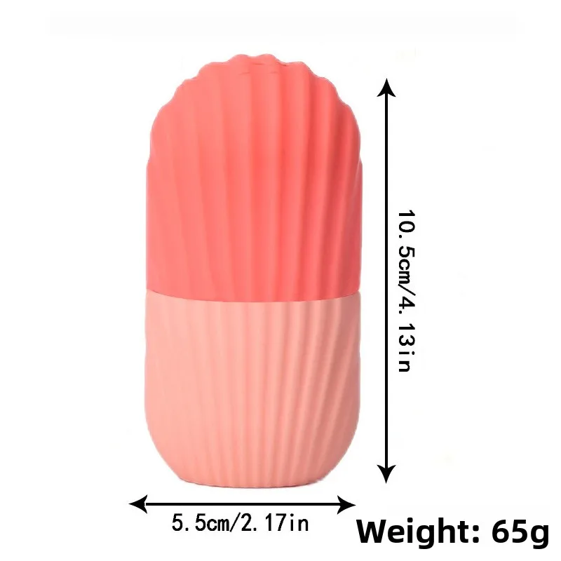 Set viso con rullo per ghiaccio e gua sha in silicone – Vassoio per cubetti di ghiaccio riutilizzabile + Strumenti per massaggi con custodia per la cura della pelle