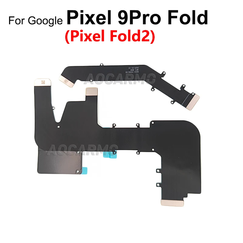 Aocarmo Charging Port Main Board Connection LCD Spin Axis Flex Cable Replacement Parts For Google Pixel 9Pro Fold