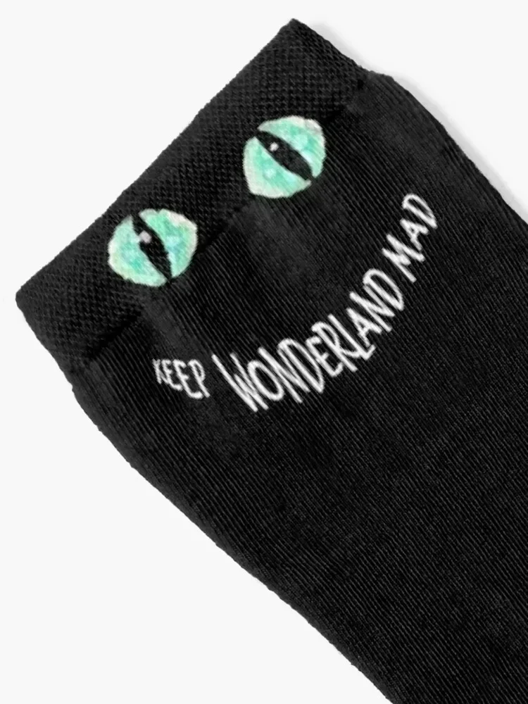 Keep Wonderland Mad - Alice Socks essential hiphop Luxury Woman Socks Men's