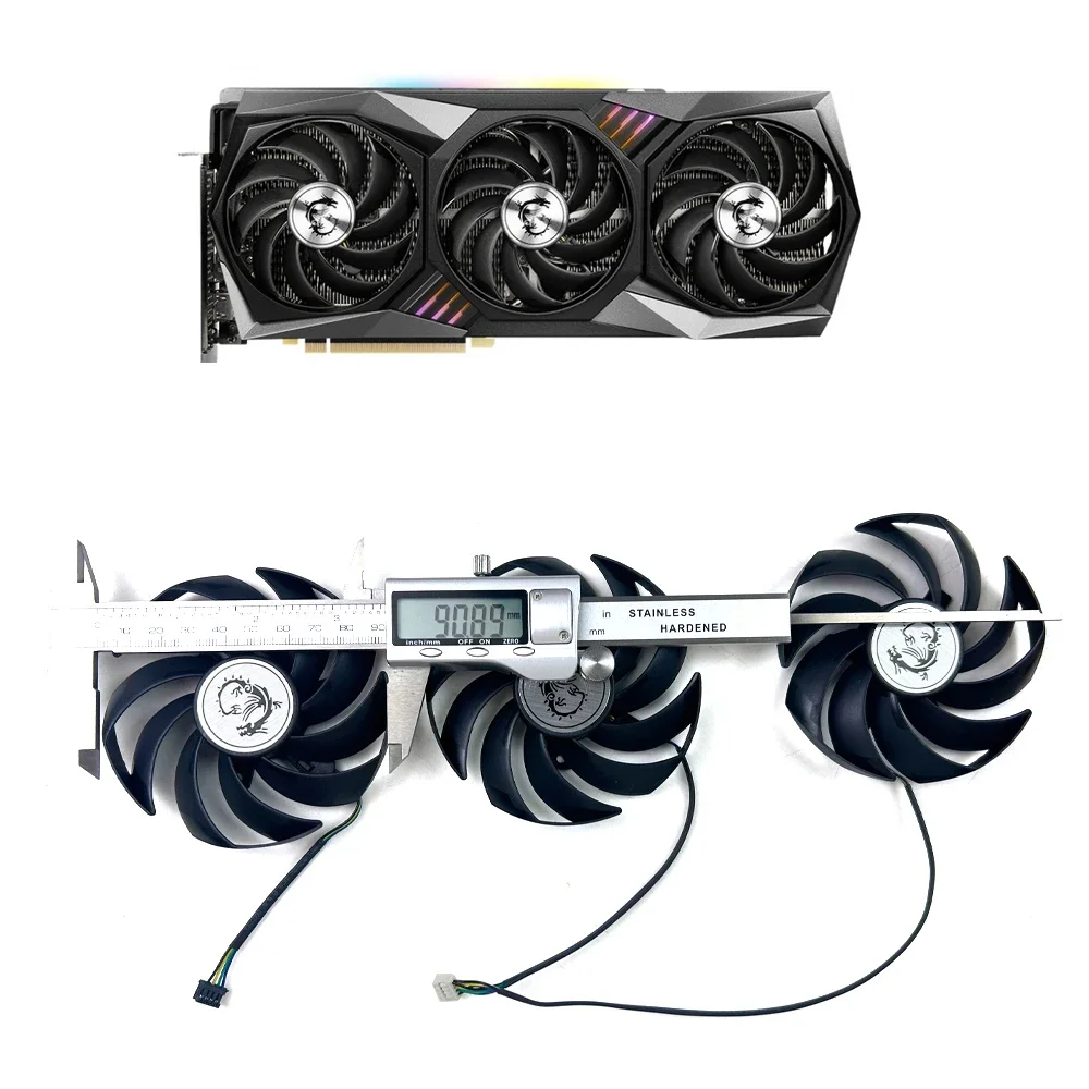 New Cooling 90MM GPU Video Card Cooler Fan for MSI GeForce RTX 3060 3070 3080 3090 3060Ti 3070TI GAMING X Graphics TRIO Card Fan