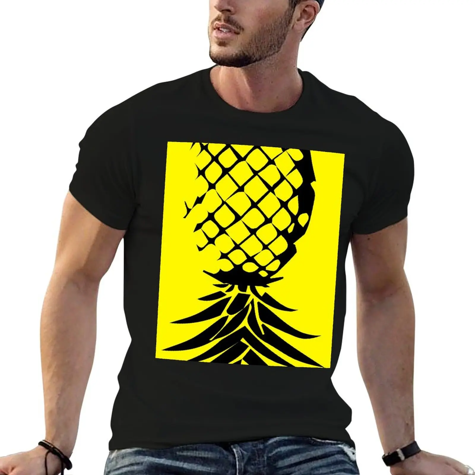 Upside down Pineapple Swingers Lifestyle Sleeveless Top plus sizes vintage t shirts T-shirt men