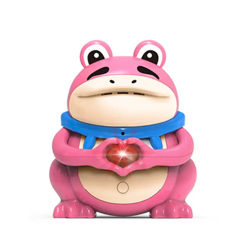 Say “I Love You ”Glowing Frog Talking Toy Children Toy with Light Up Movable Heart Gesture Voice Festival Valentine's Day Gift