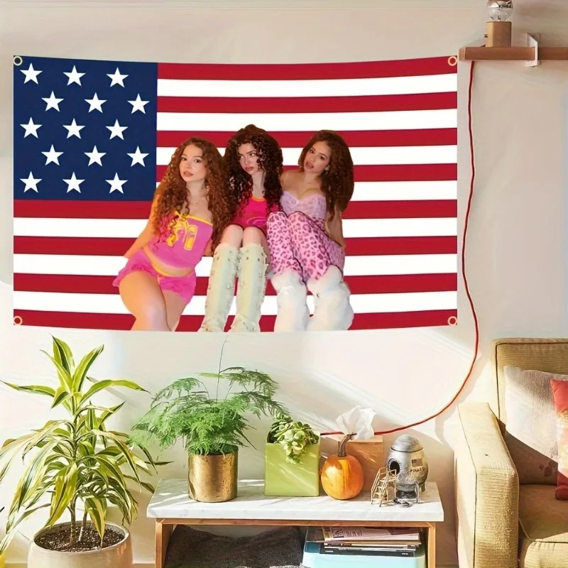 Patriotic American Flag Tapestry Carlogras Sisters Indoor Outdoor Easy-Hang Classic Room Decor