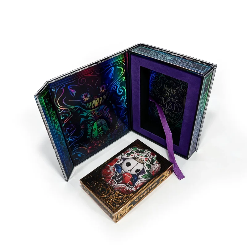 Plushie Dreadfuls Holographic Playing Cards Set Luxury Collectible Illustrated Poker Deck For Party Game Christmas Halloween