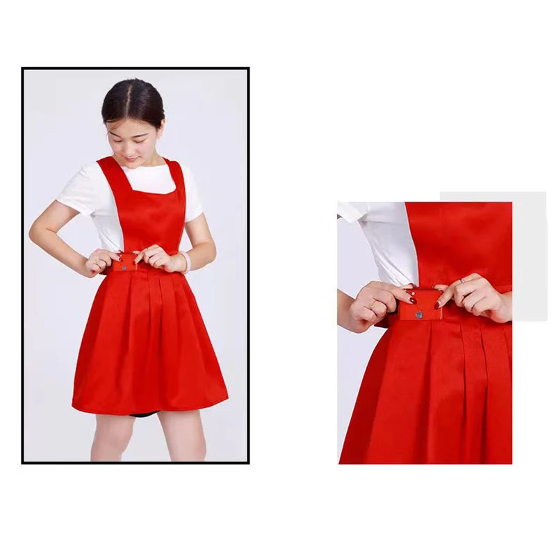 Cross Back Waitress Services Coffee Flower Shop Apron Dress Uniform Cooking Baking Kitchen Bib Beauty Nail Hairdresser Overalls