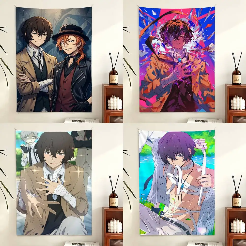 Bungo Stray Dogs dazai osamu Flag Digital Printing Banner for Garage Wall Out Door Decoration