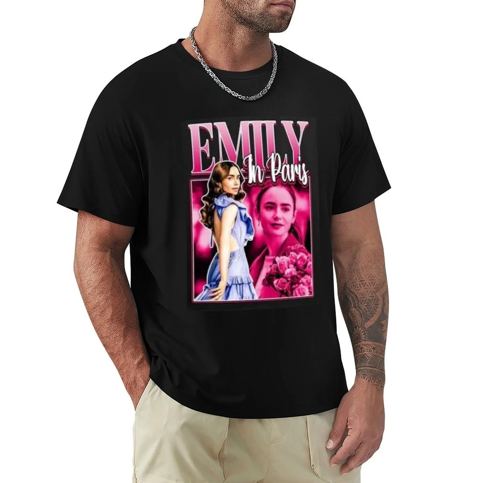 

Emily in paris T-Shirt croswit shirt man new edition quick-drying tshirts personalised plus size men clothing