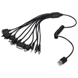 Universal 10 in 1 Multifunction USB Data Transfer Cable Multi Pin Cable Charger USB Adapter Cable Data Wire Cord