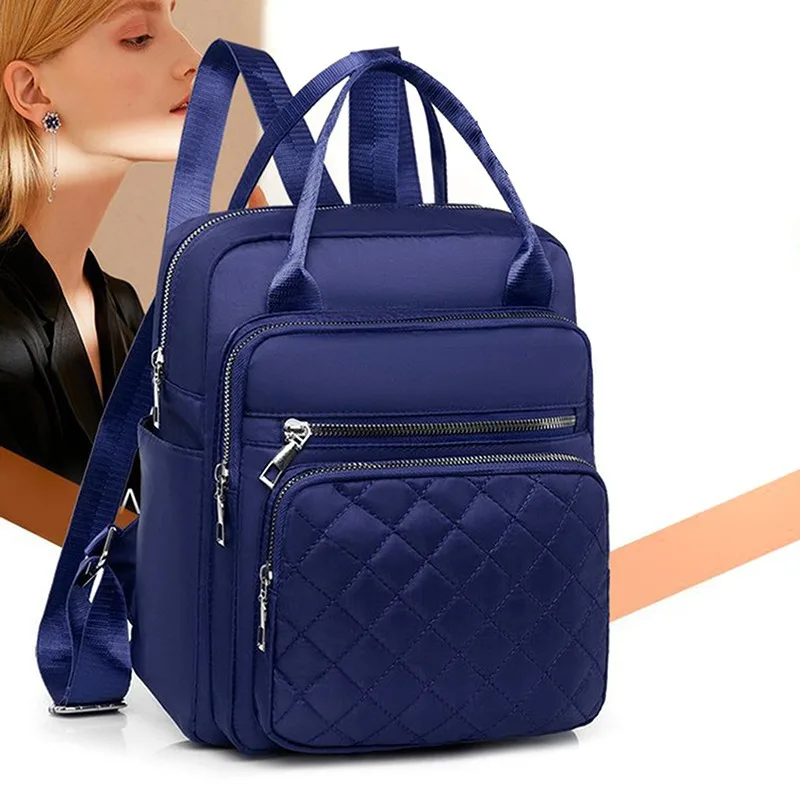 Zaino da donna zaino da viaggio Casual impermeabile da donna borse a tracolla da donna di grande capacità zaino Oxford borsa nera Casual Ruck