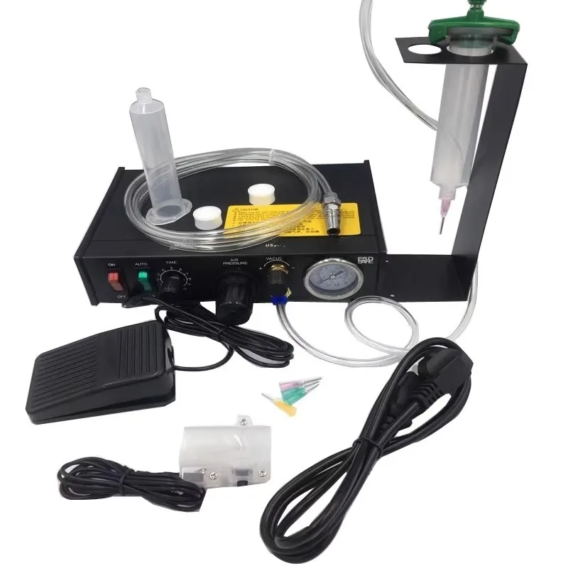Semi automatic glue dispensing machine 982/983A Fully automatic dispensing machine Foot operated manual switch