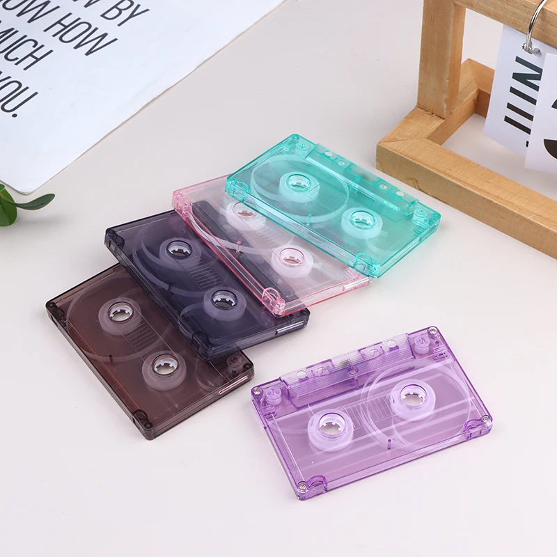 1Pc warna baru casing Tape kosong rekaman Audio kaset cangkang kosong Reel untuk kumparan kaset (tidak ada inti dalam dan kotak luar)