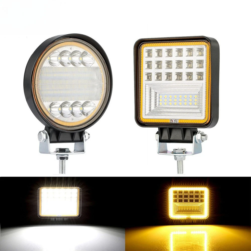 NXY LED Work Light Halo Ring Driving Spotlight Offroad Truck Engineering Vehicle Headlight Long Range Beam High Brightness Lamp