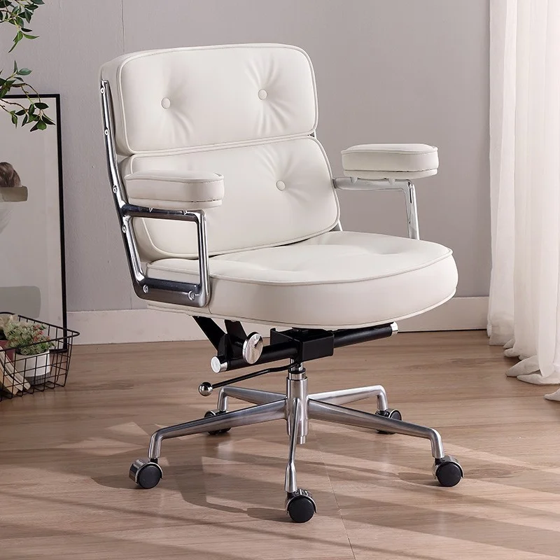 Swivel Office Meeting Room Armchair Low Back Soft Pad Executive Office Chair