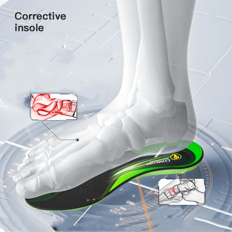 Orthopedic Insoles For Men  Women Arch Support TPE Correction For Collapse Of Transverse Arch Of Sole