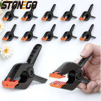 10Pcs 2inch 4inch Plastic Spring Clamps Rustproof Strong Grip DIY Woodworking Crafts Home Improvement Tools