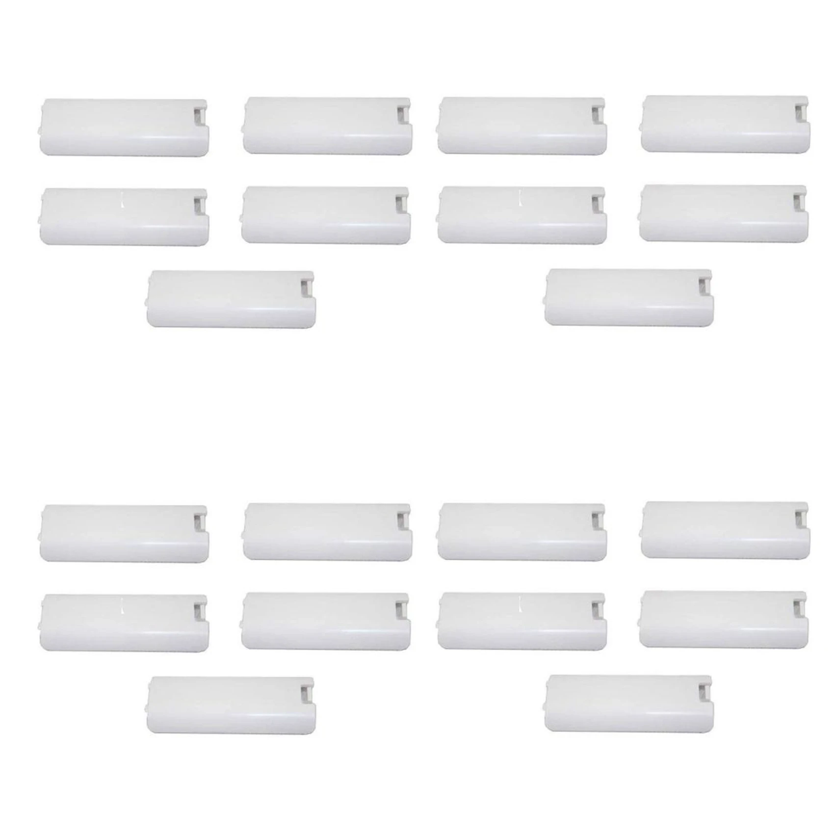 20 Pack Of White Replacement Battery Cover For Nintendo Wii Controller Remote